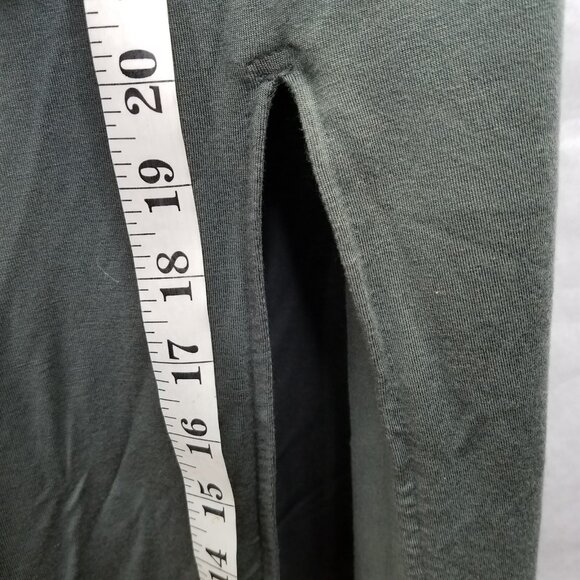 Athleta Serenity T-Strap Racerback Ruched Side Maxi Dress Sz S Grey Stretch Flaw - Picture 16 of 16